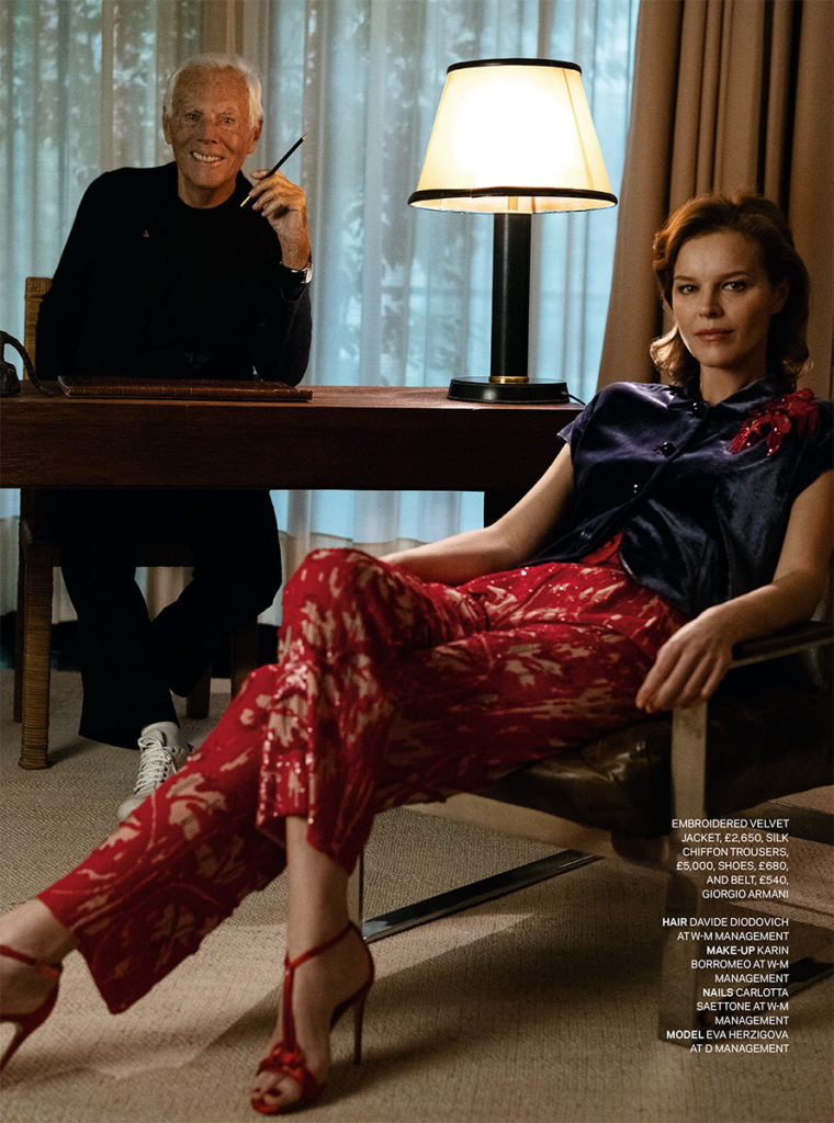 eva herzigova hair Davide Diodovich make-up Karin Borromeo celebrities editorial