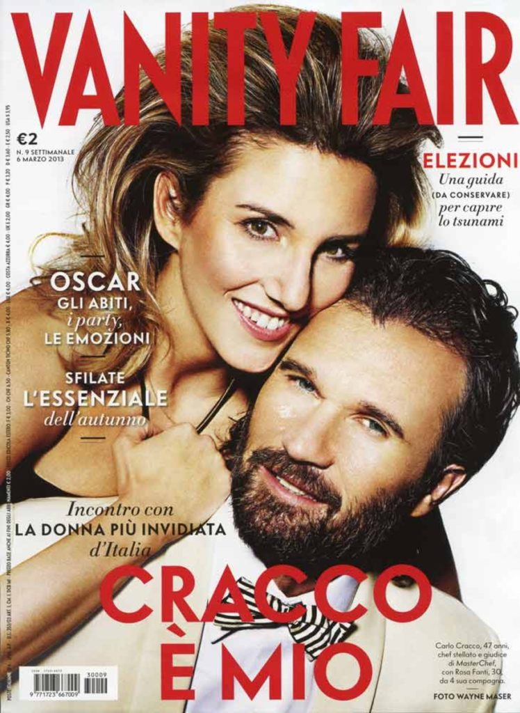 Vanity Fair Carlo Cracco hair Luca Lazzaro cover celebrities man