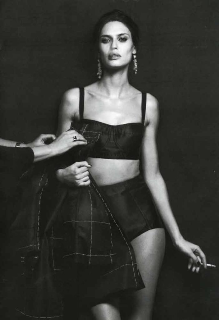 Vogue Italia Photo by Peter Lindbergh manicure Carlotta Saettone Bianca Balti