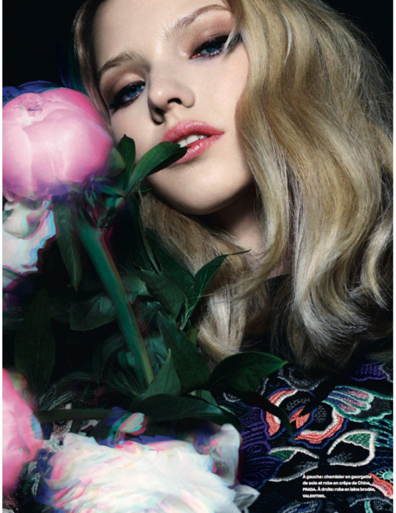 Numero' photographer Daniel Sannwald make-up Hugo Villard Sasha Luss