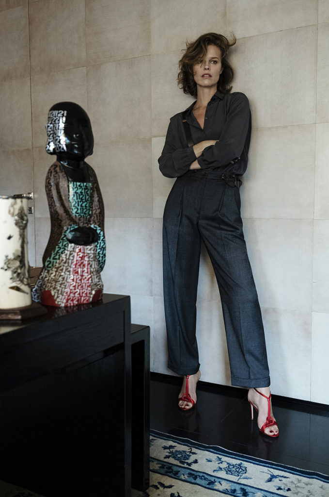 The sunday times style make-up Karin Borromeo Giorgio Armani Eva Herzigova