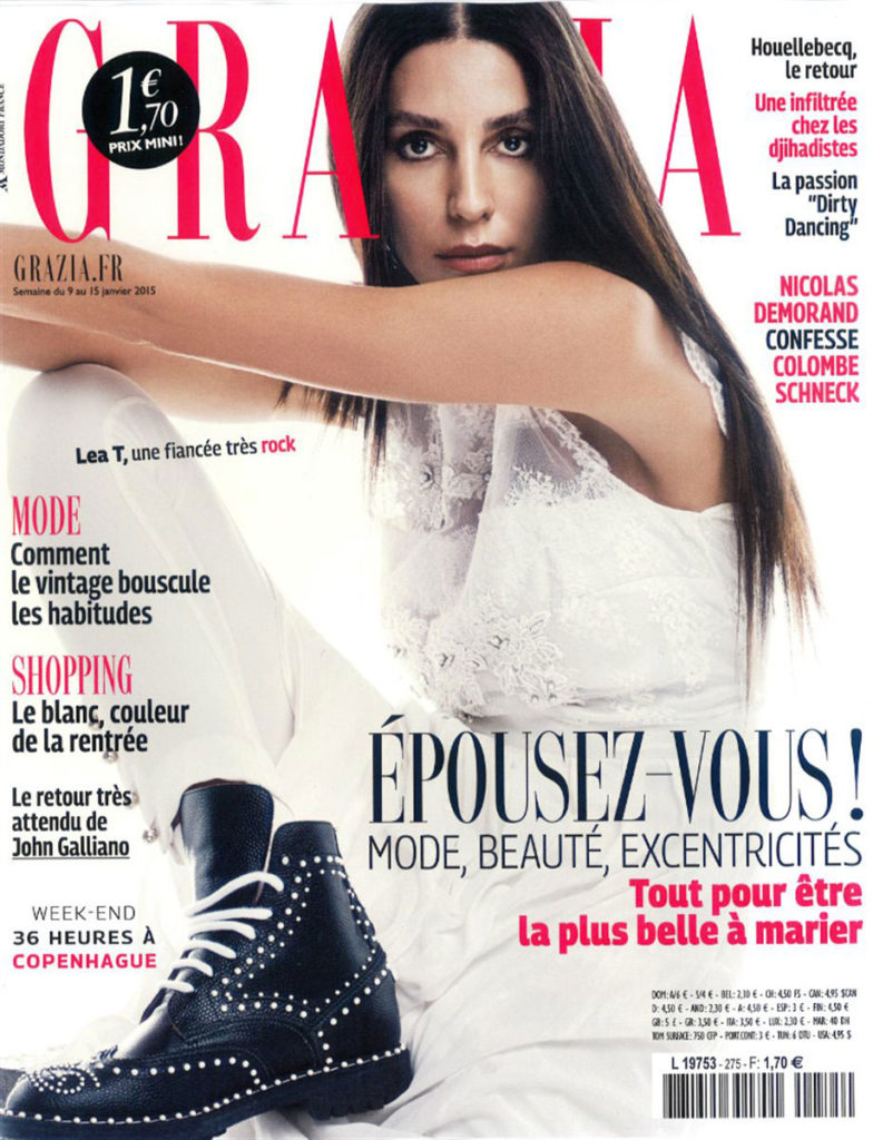 Grazia France magazine make-up Silvana Belli Lea T
