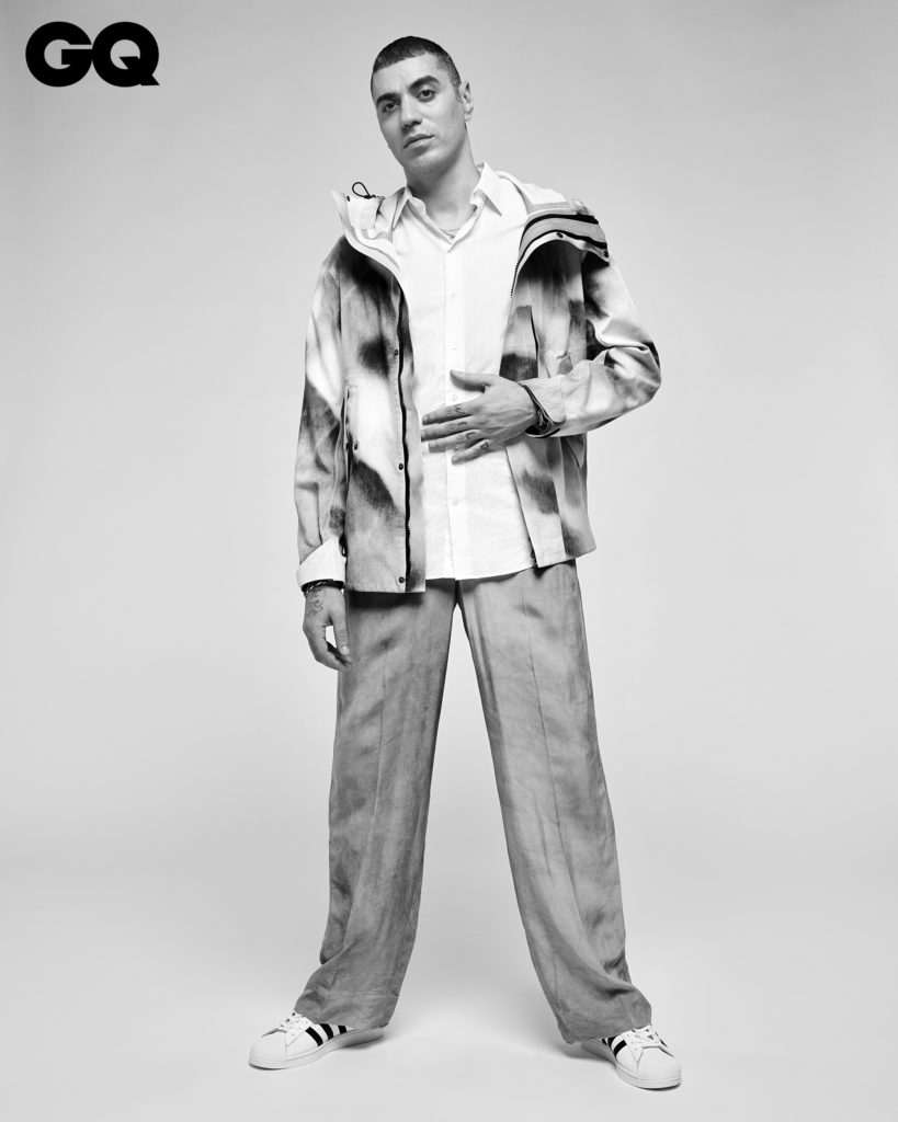 Marracash Gq Italia Photographer Christopher Meimoon Stylist Nik Piras makeup artist Roman Gasser