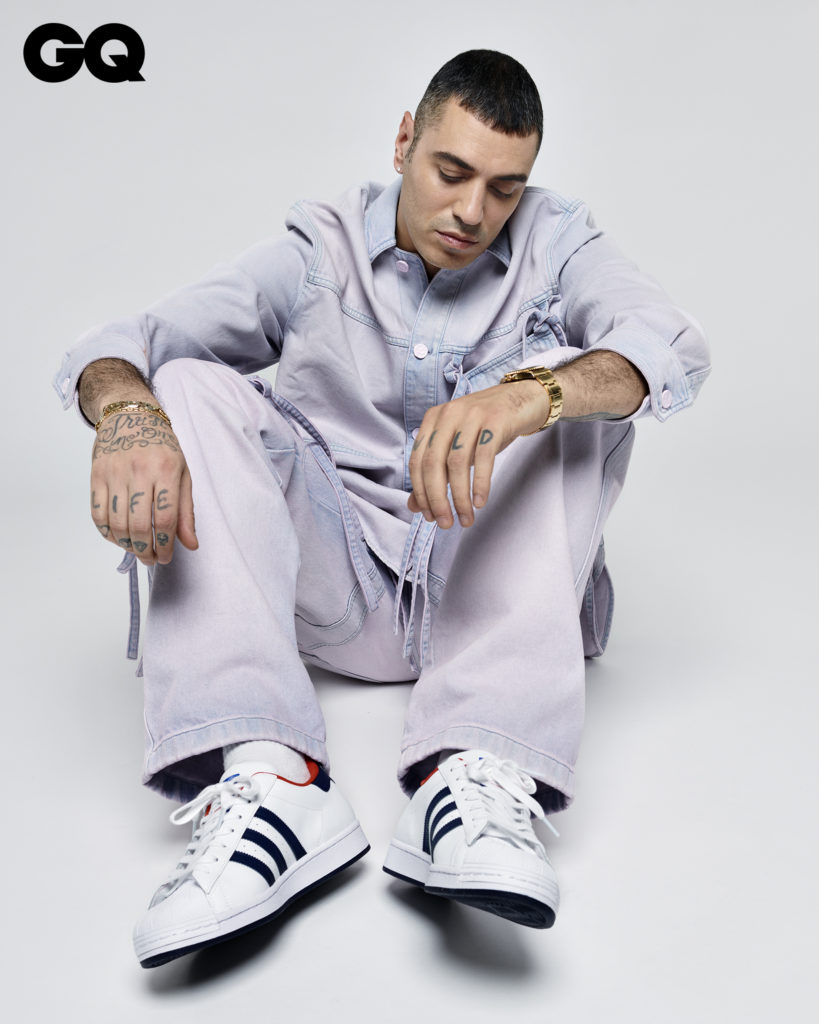 Marracash Gq Italia Photographer Christopher Meimoon Stylist Nik Piras makeup artist Roman Gasser