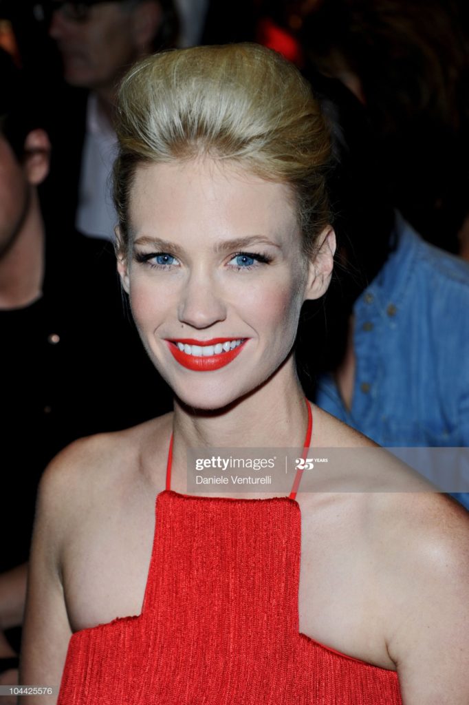 Versace front row make-up Silvana Belli January Jones