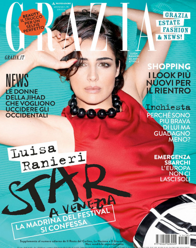 Grazia - cover - Luisa Ranieri - Hair stylist Stefano Gatti