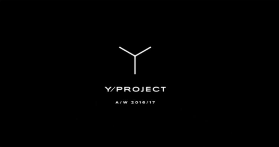 Y-Project Fashion Show Fall 2016/2017 Menswear Paris - Make Hugo Villard