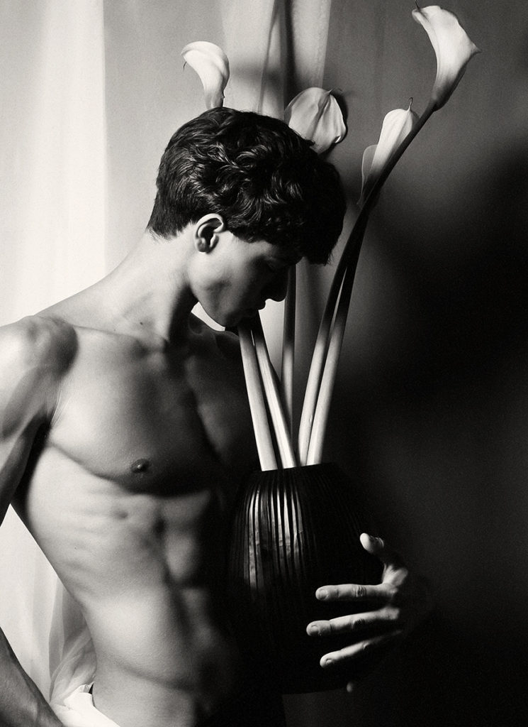 Nacho Penin - Photo Giuseppe Riserbato - Satin series - Hair Davide Diodovich - Make Up Karin Borromeo