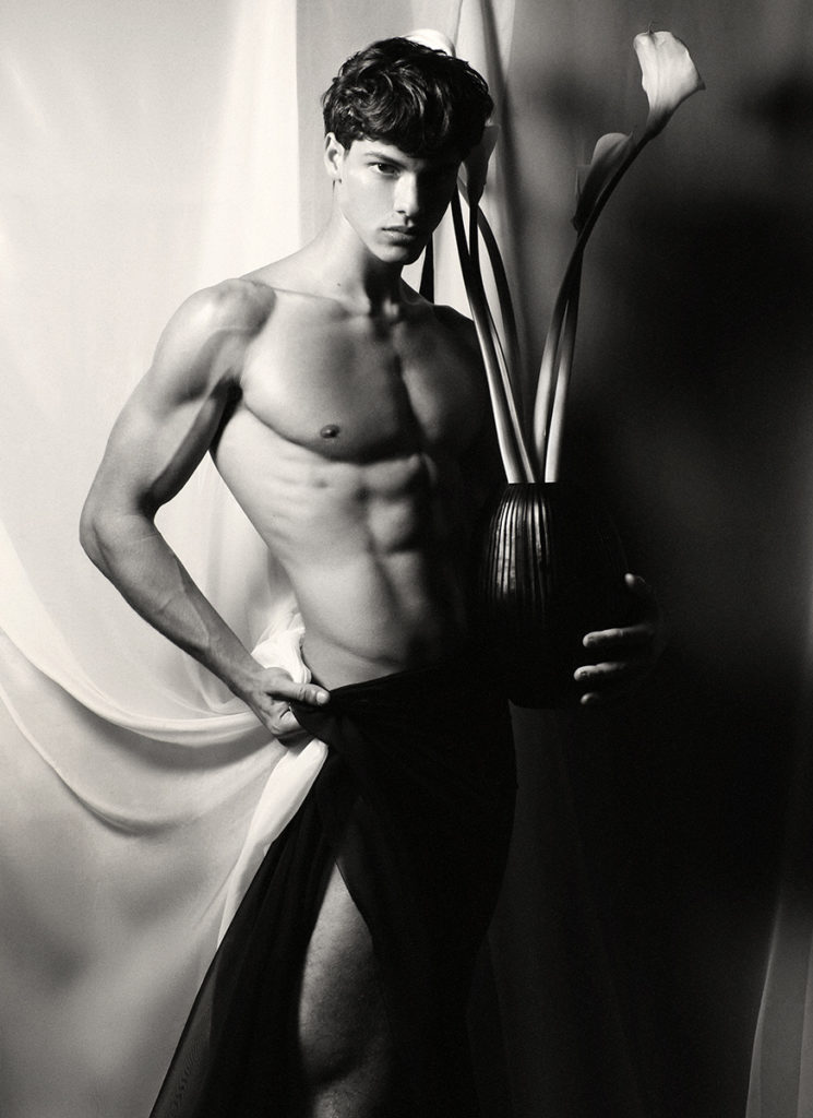 Nacho Penin - Photo Giuseppe Riserbato - Satin series - Hair Davide Diodovich - Make Up Karin Borromeo