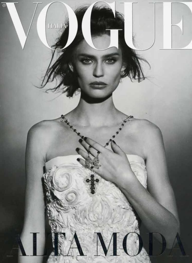 Vogue italia - photographer Peter Lindbergh - model bianca balti - hair Davide Diodovich - manicure carlotta saettone - w-mmanagement