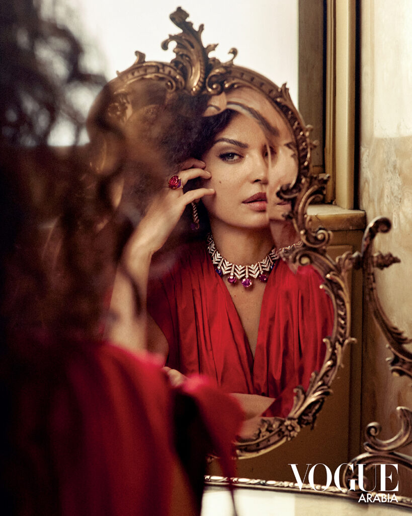 Vogue arabia - afef jnifen - photographer Stella Bonasoni - styling paolo turina - makeup roman gasser - hair luca lazzaro - wm-artist management - w-mmanagement