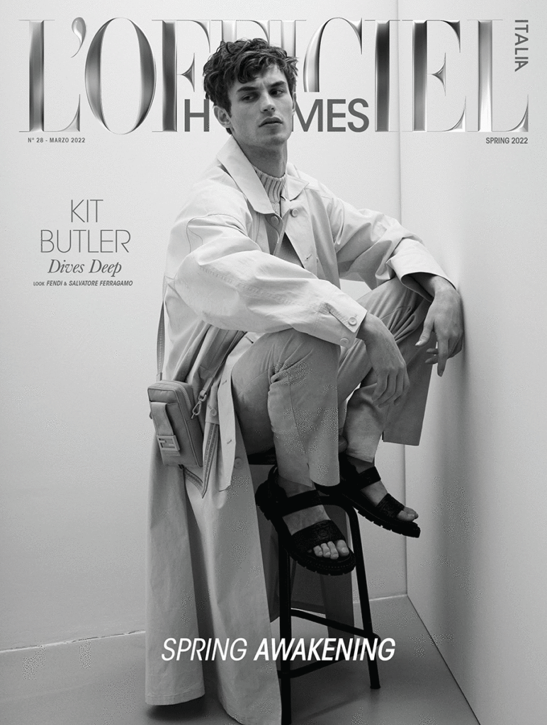 L'officiel hommes italia - Kit Butler - photographer Paolo Musa - styling Giulio Martinelli - makeup riccardo morandin - hair daniel manzini - wm-artist management - w-mmanagement - milano