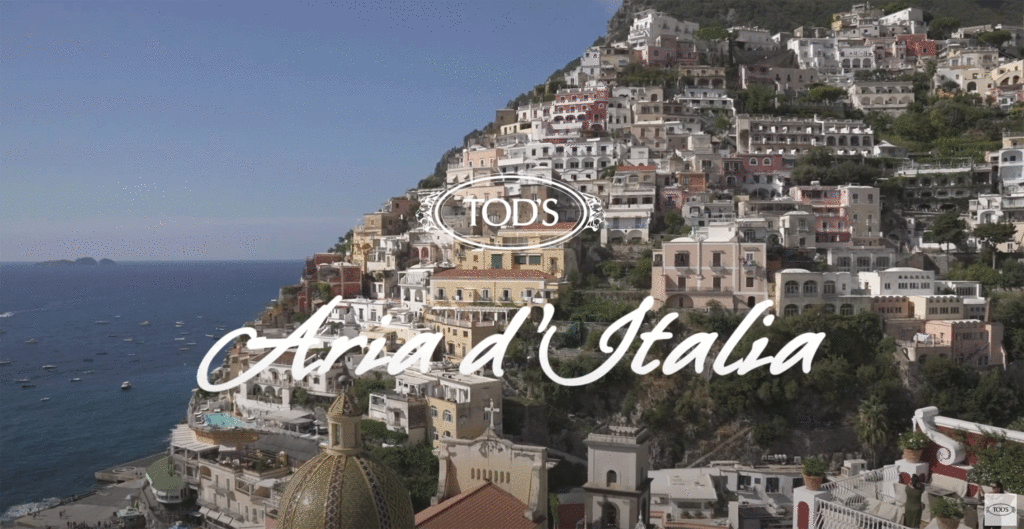 Tod's - heritage - aria d'italia - positano - makeup augusto picerni - wm-artist management - w-mmanagement - milano - agency