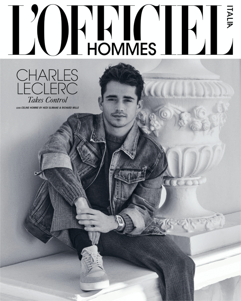 l'officiel hommes italia - charles leclerc - photographer Joseph Degbadjo - styling federica carnevali - wm-artist management -w-mmanagement - milano - agency