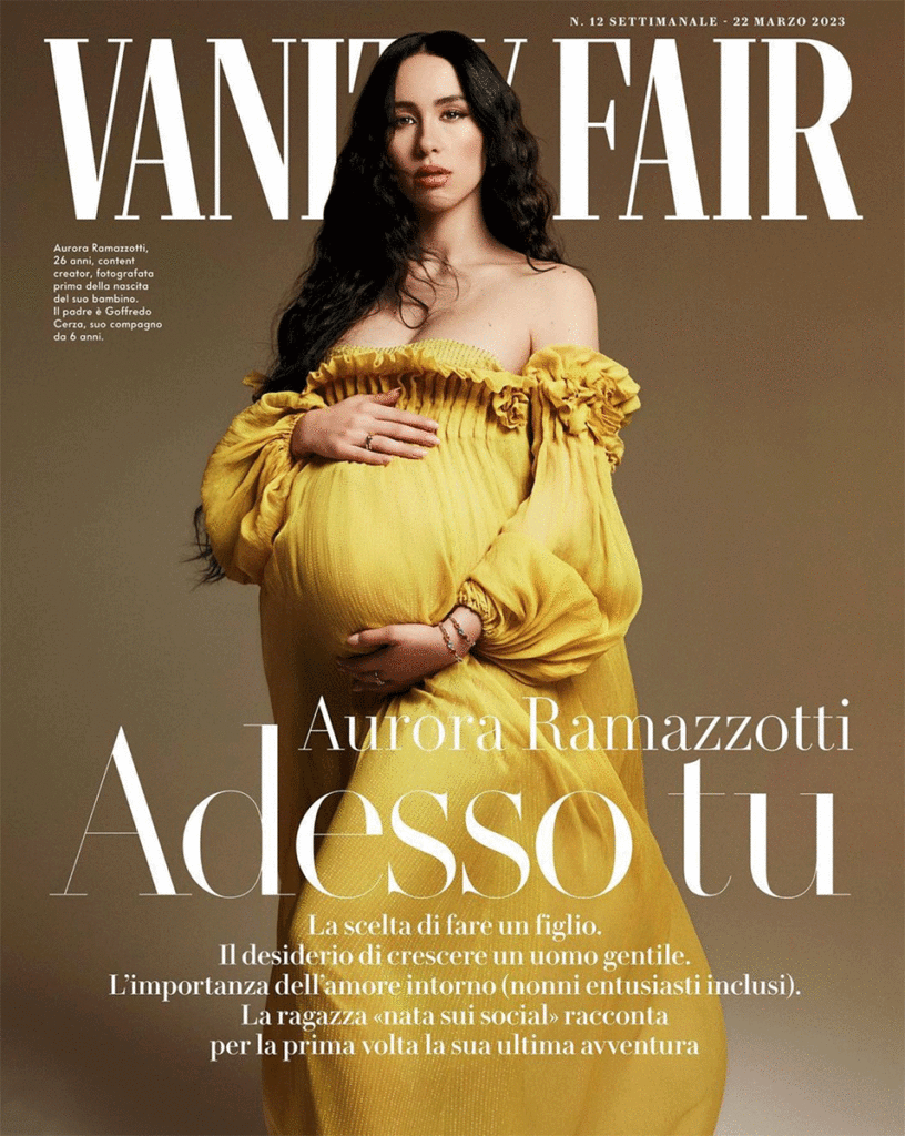 vanity fair - aurora ramazzotti - photographer nima benati - makeup ricky morandin - w-mmanagement - wm-artist management - milano