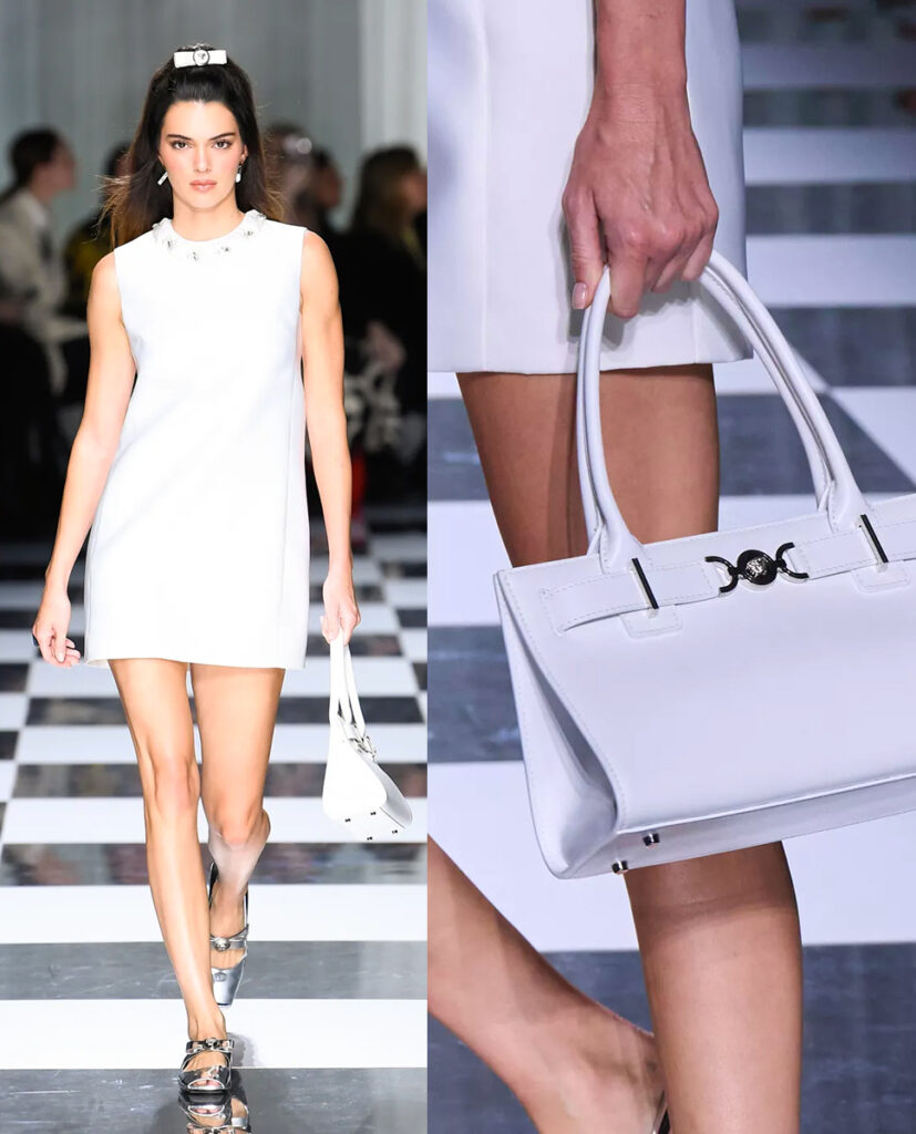Versace - mfw - ss24 - kendall jenner - manicure - alessia canarozzo - wm-artist management - w-mmanagement - milano - agency