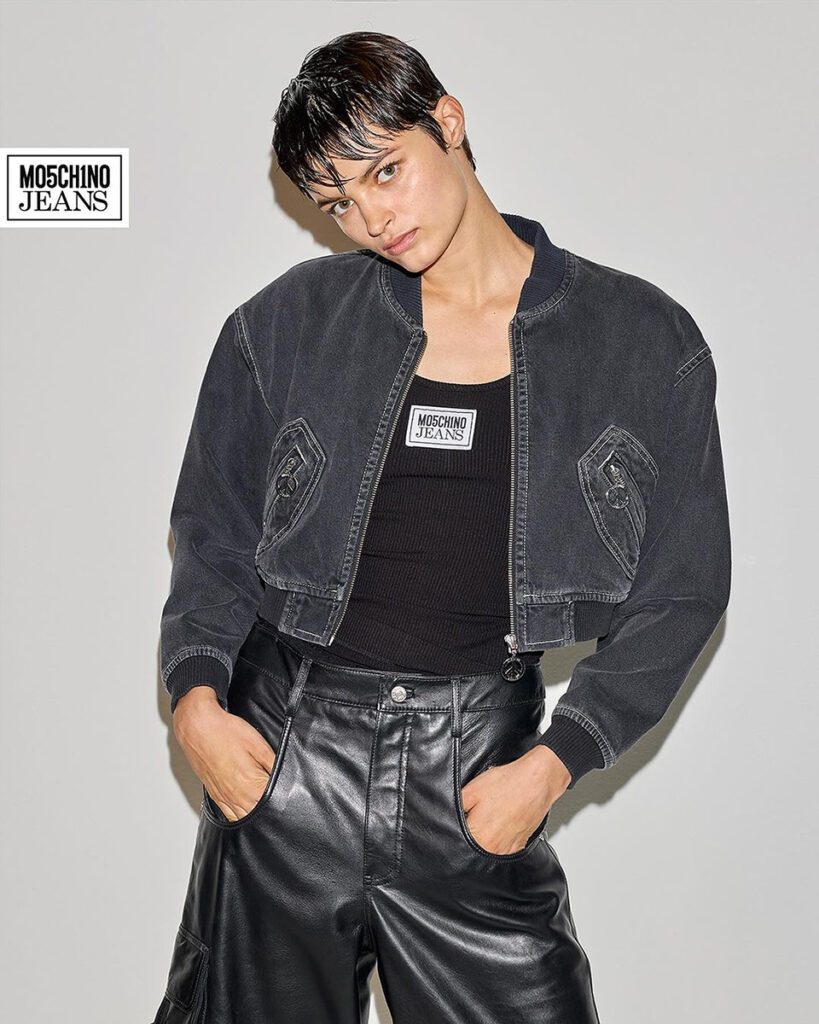 Moschino jeans - photographer daniele rossi - styling lorenzo posocco - makeup sissy belloglio - w-mmanagement - wm-artist management - milano