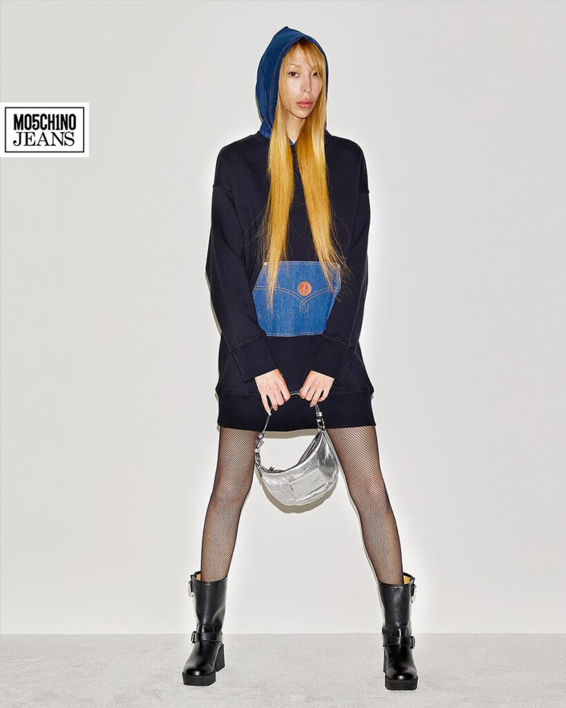 Moschino jeans - photographer daniele rossi - styling lorenzo posocco - makeup sissy belloglio - w-mmanagement - wm-artist management - milano