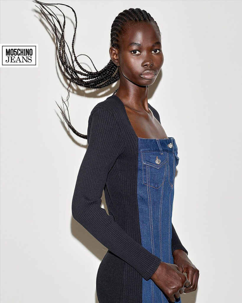 Moschino jeans - photographer daniele rossi - styling lorenzo posocco - makeup sissy belloglio - w-mmanagement - wm-artist management - milano
