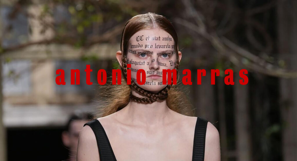 Antonio marras - mfw - fw24 - fashion show - makeup riccardo morandin - wm-artist management - w-mmanagement - milano - agency