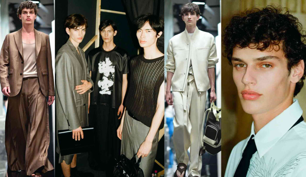 kb-hong - ss25 - men's runway - hair davide diodovich - makeup roman gasser - manicure carlotta saettone - w-mmanagement - wm-artist management - milano