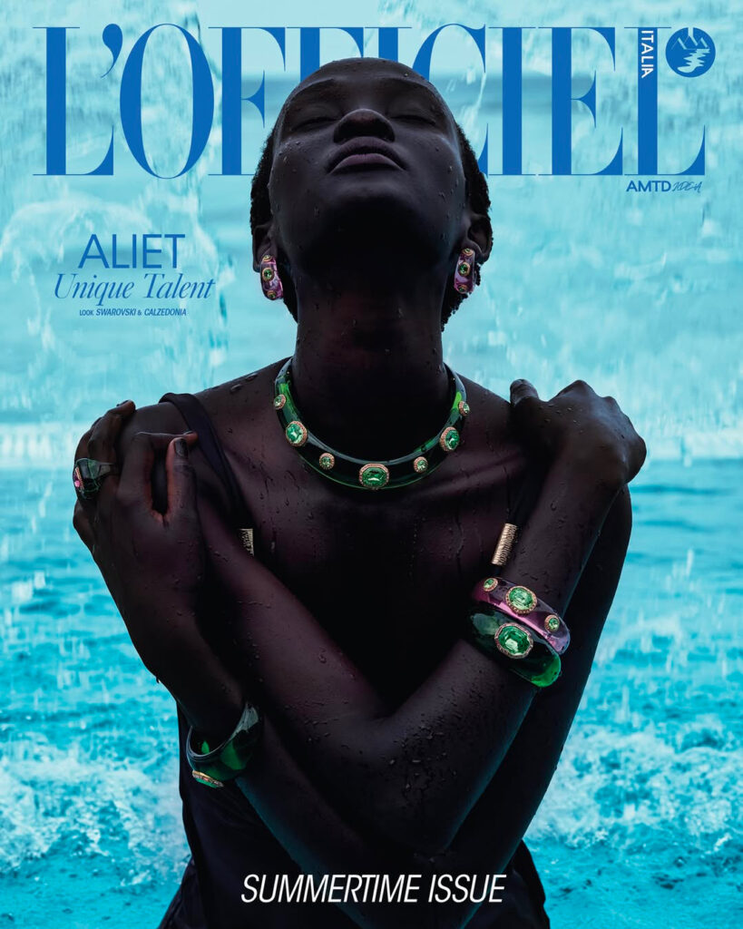 l'officiel italia - summer colours - photographer vincenzo valente - styling giulia martinelli - hair - makeup anna maria negri - w-mmanagement - milano