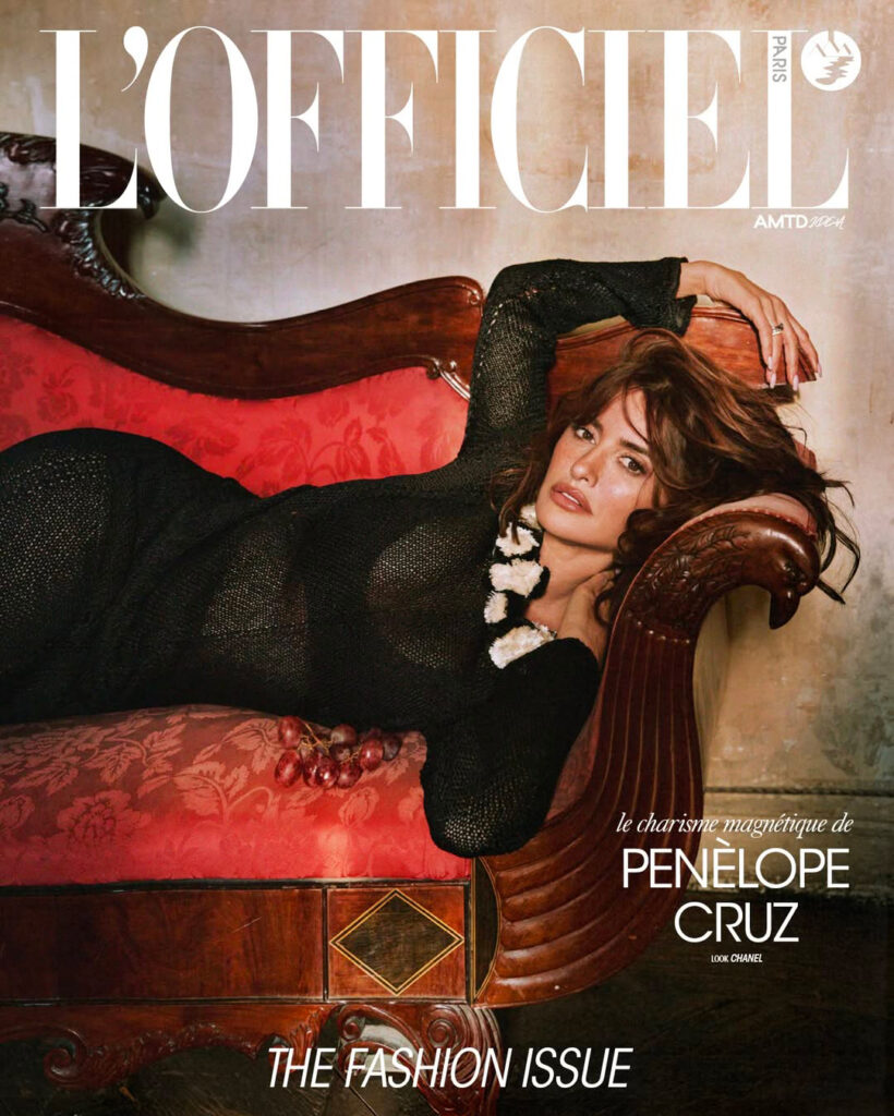 penelope cruz - l'officiel - photographer greg swales - styling anna castan - w-mmanagement - wm-artist management - milano - agency