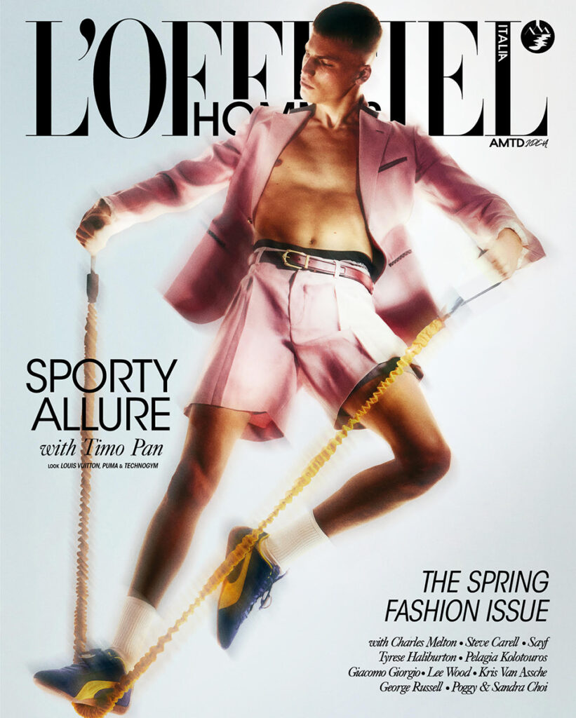 l'officiel hommes - gym routine - photographer vincenzo valente - styling giulia martinelli - makeup anna maria negri - w-mmanagement - milano