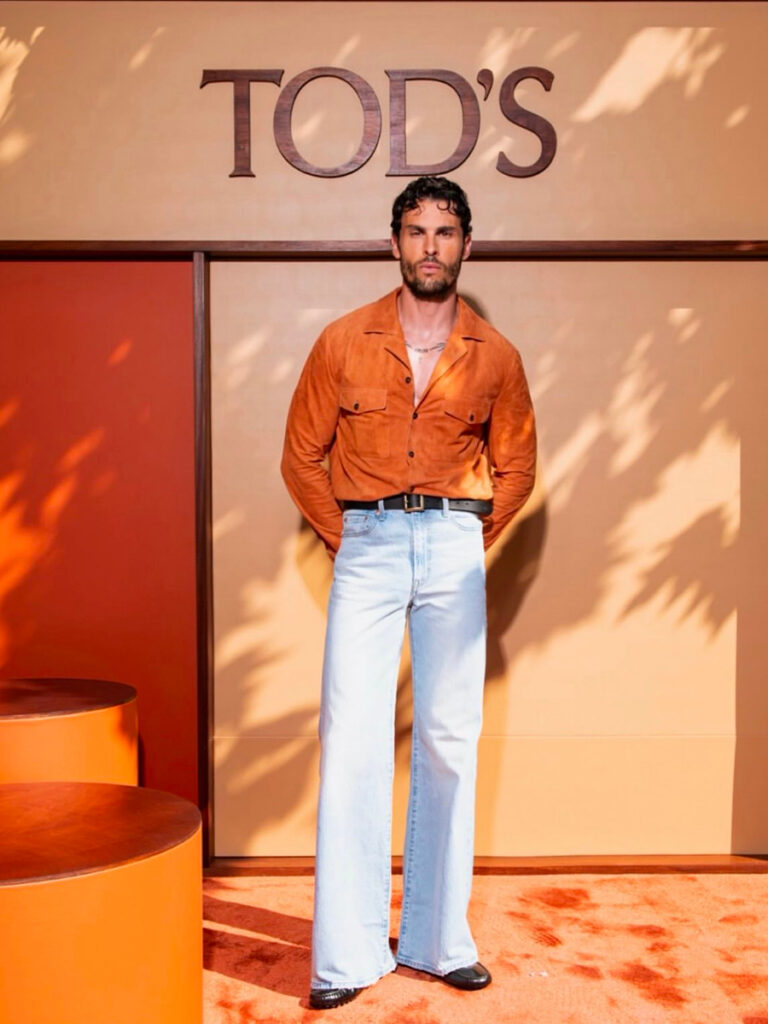 tod's - milano fashion week - baptiste giabiconi - hair alessandro pompili - makeup amy kourouma - w-mmanagement - milano - agency