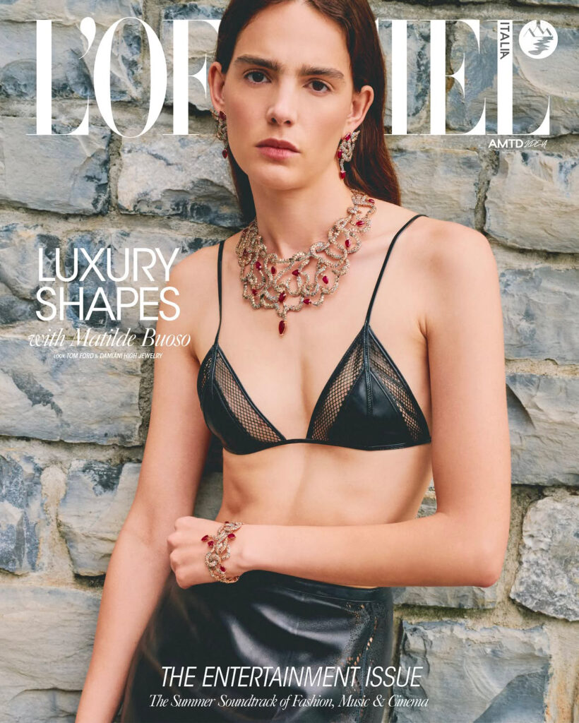 l'officiel italia - model matilde buoso - photographer luca soncini - hair giacomo selvaggio - w-mmanagement - milano - agency