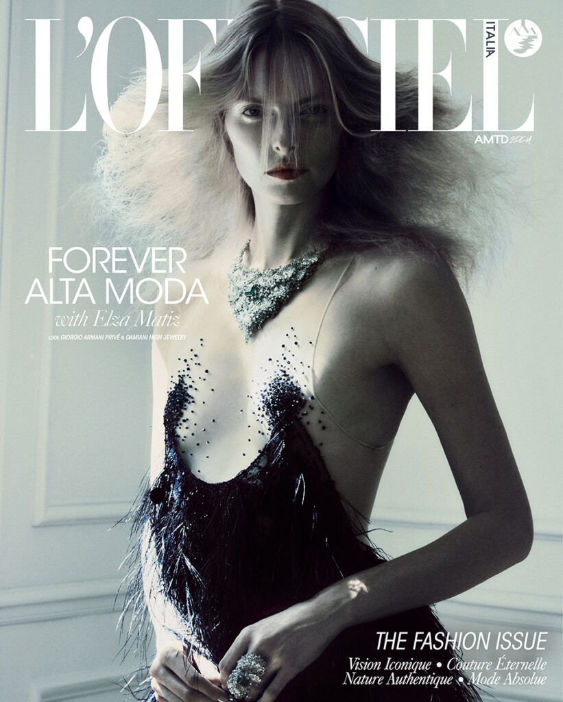 l'officiel italia - black/white - photographer vincenzo valente - styling giulia martinelli - w-mmanagement - milano - agency